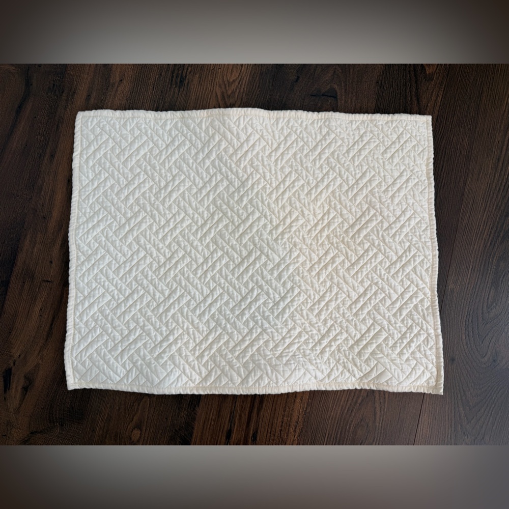 Boll & Branch Heritage Organic Cotton Cream Pillow Sham 26"x 20"